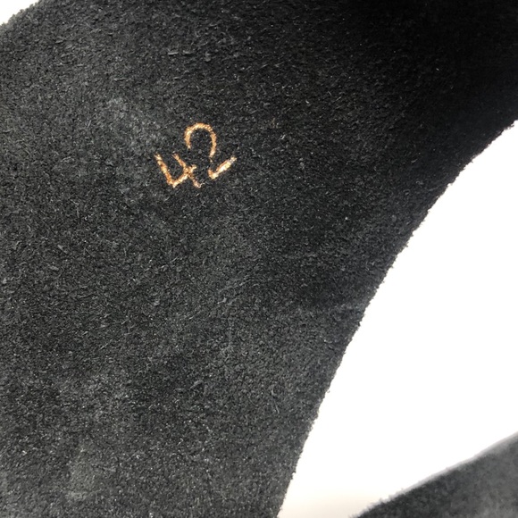 Trippen Happy Black Leather Platform Sandals 42/10 - Picture 6 of 8